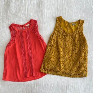 Colorful Embroidered Tank Top Bundle
